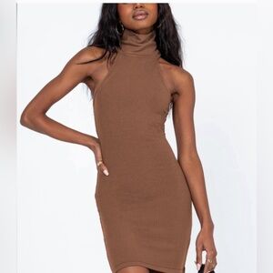 Princess Polly Brown Sleeveless Dress